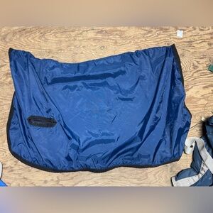Equestrian blue ride on rain sheet - medium